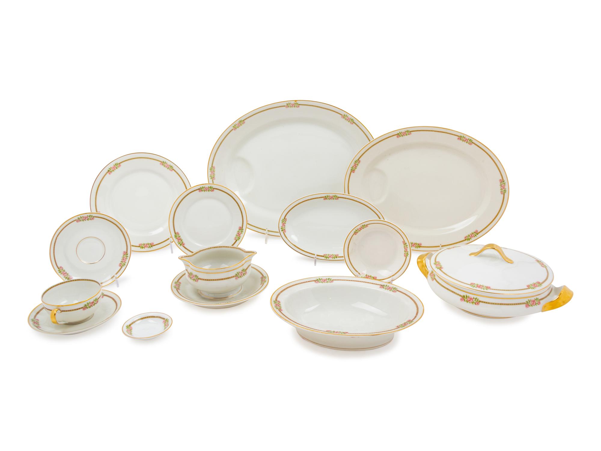 A Limoges Porcelain Dinnerware Service