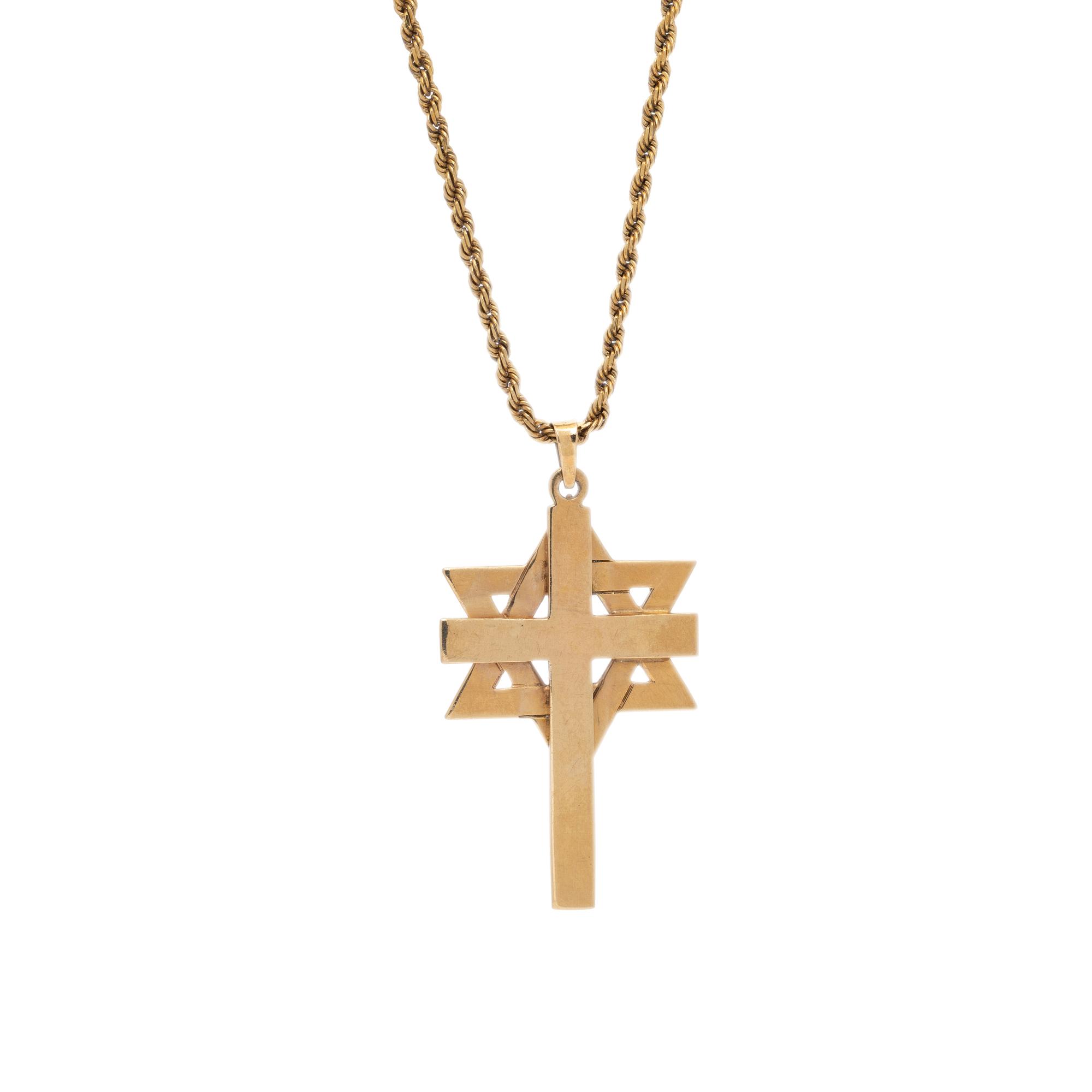 YELLOW GOLD PENDANT NECKLACE
