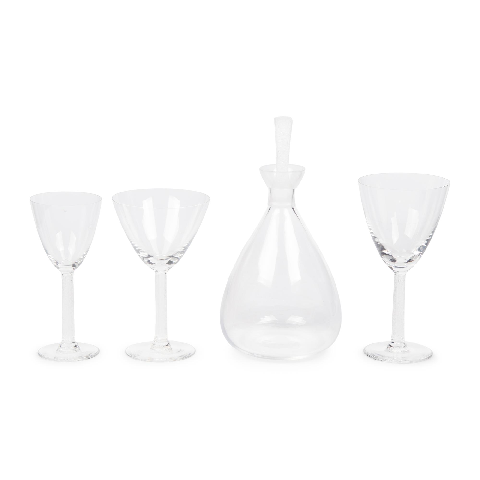 A Lalique Phalsbourg Stemware Service
