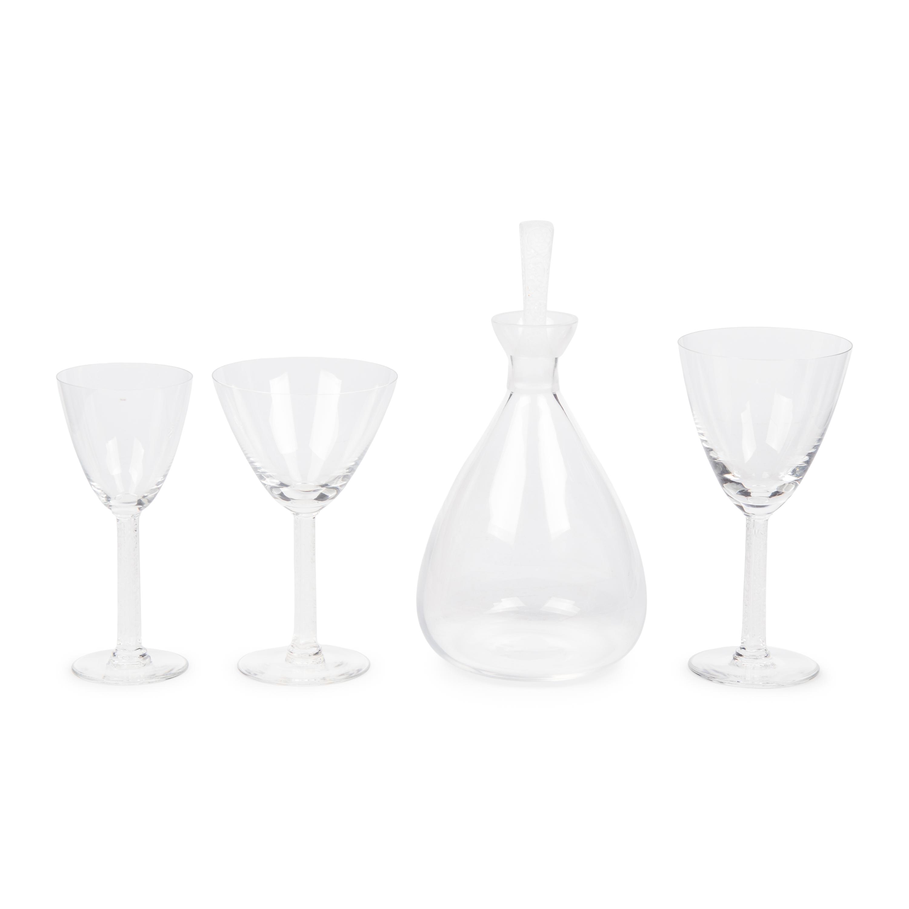 A Lalique Phalsbourg Stemware Service
