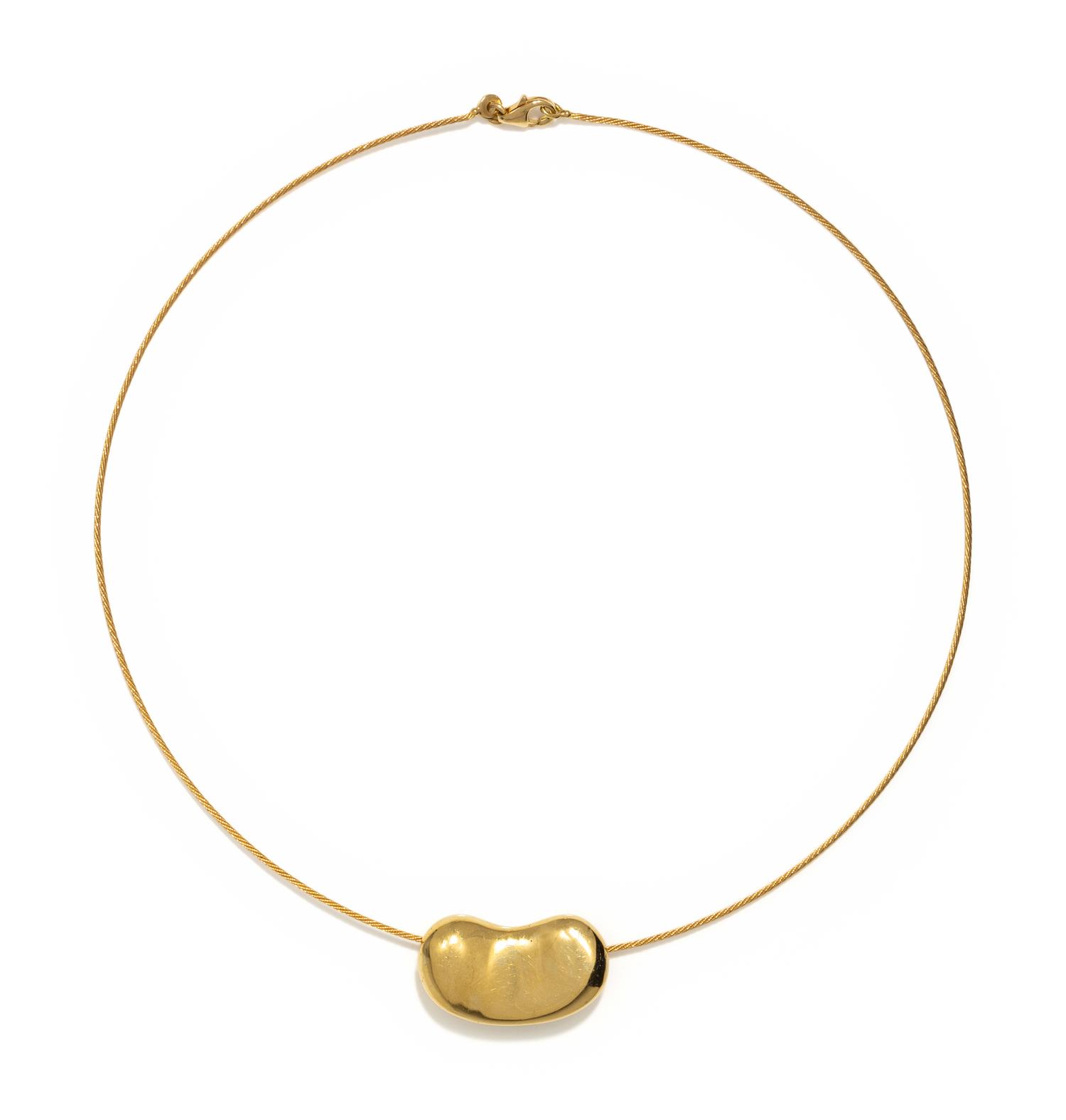 TIFFANY & CO., ELSA PERETTI, YELLOW GOLD BEAN PENDANT