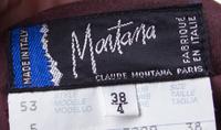 A Claude Montana Brown Wool Pant Ensemble, Size 40/6.