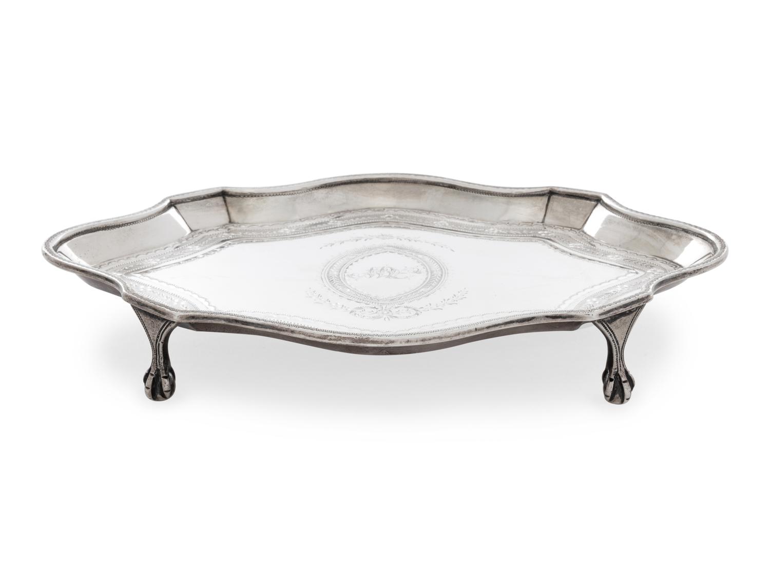 A George III Silver Tea Kettle