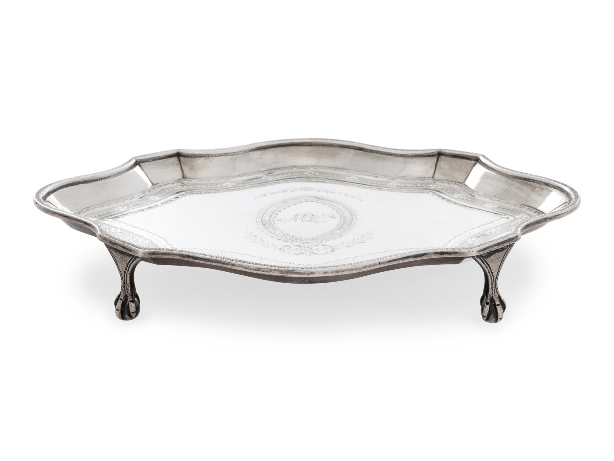 A George III Silver Tea Kettle