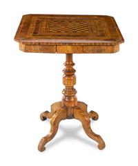 A Continental Parquetry Game Table