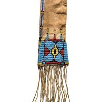 Sioux Beaded Hide Tobacco Bag