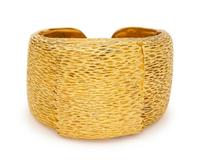 A Yellow Gold Surprise Watch Cuff Frame,