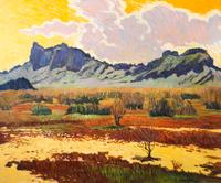 Robert Daughters 29 1/4 x 35 1/2 inches — (American, 1929-2013)