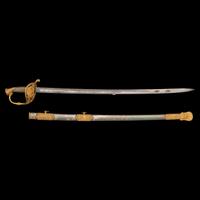 Outstanding Published Clauberg US Model 1850 Officer's Sword of Lt. Thomas McClure, 7th NY Heavy Artillery - KIA at Cold Harbor