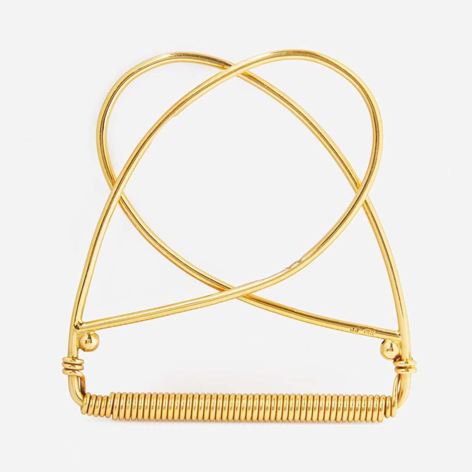 An 18K Yellow Gold Money Clip