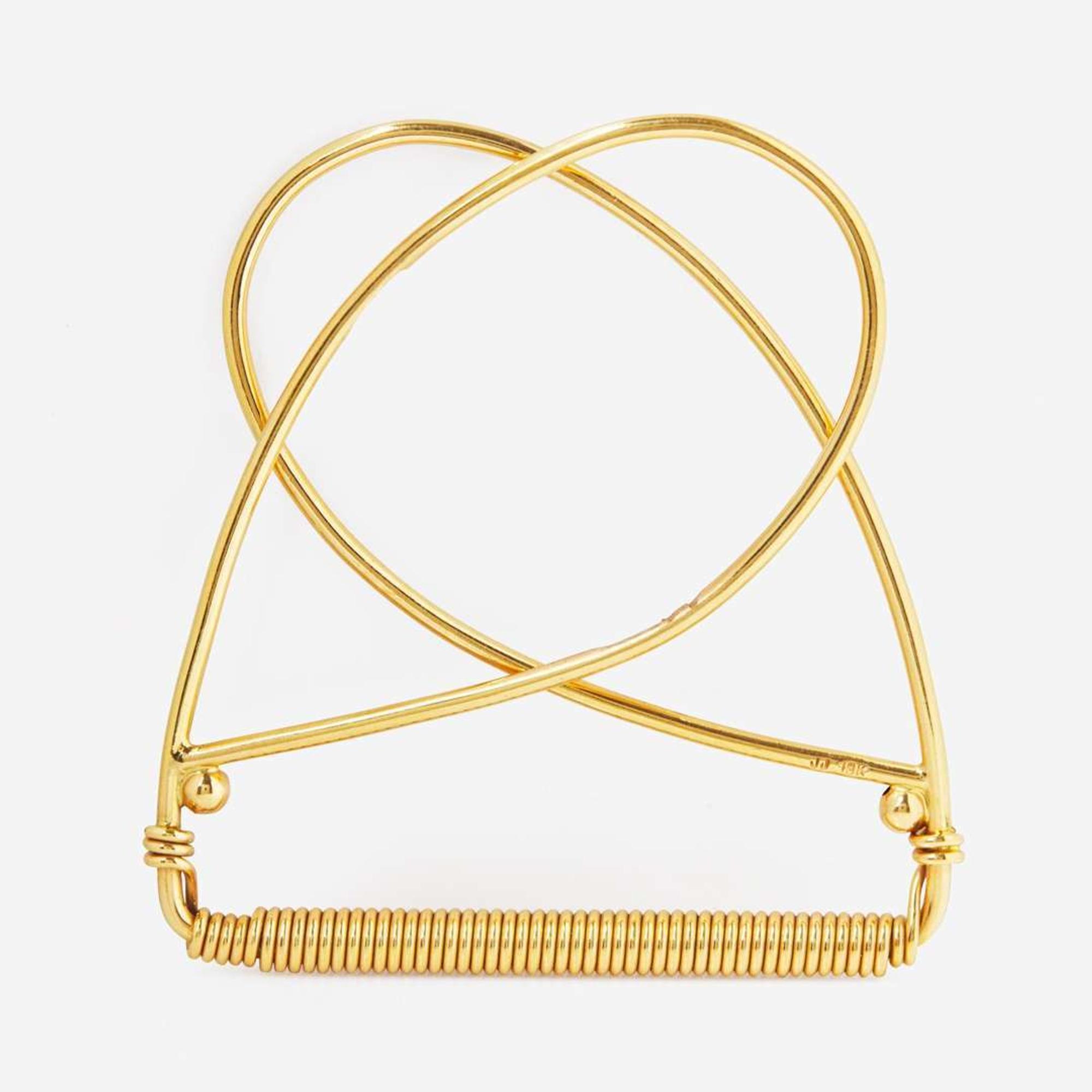 An 18K Yellow Gold Money Clip