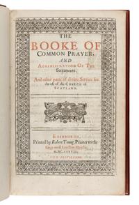 [Book of Common Prayer, in English]. The Booke of Common Prayer...for the use of the Church of Scotland . [With:] The Psalter...according to the last translation in King James his time... Edinburgh: R. Young, 1637, 1636.