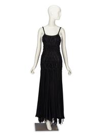 Alberta Ferretti, Fringed Macramé Gown