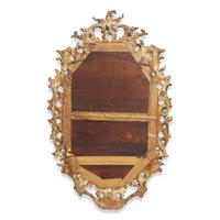 A George II Carved Giltwood Mirror
