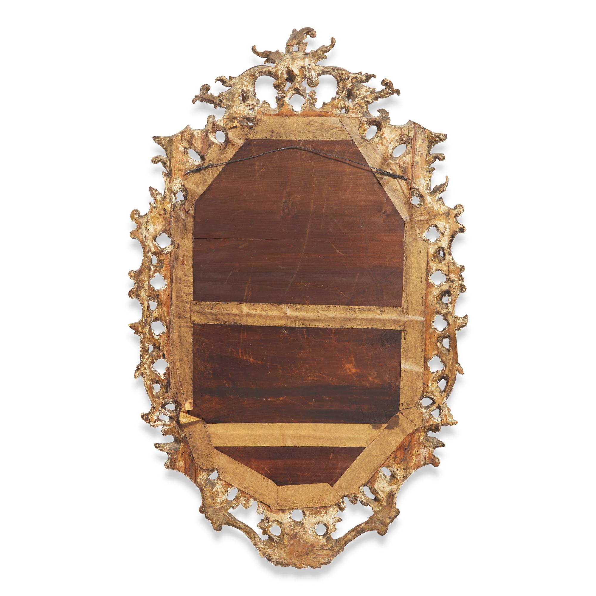A George II Carved Giltwood Mirror