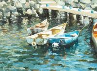 Ramon Kelley, (American, b. 1939), Manzanillo Yacht Club