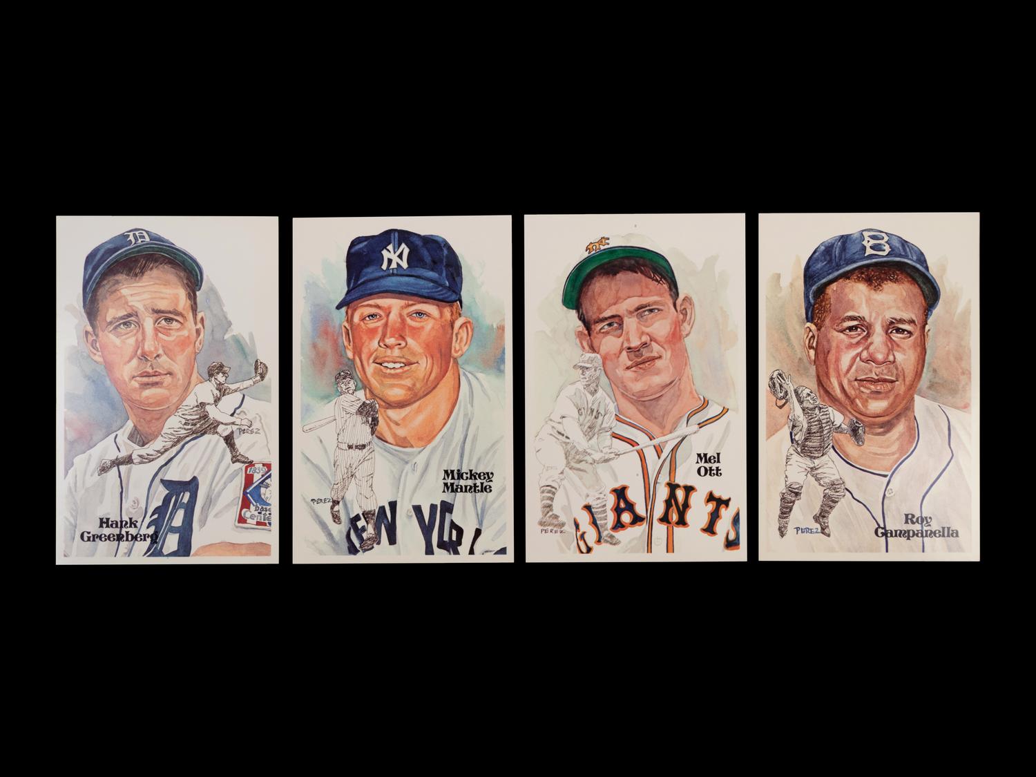 A Collection of 24 Legends of Baseball First Day of Issue Perez Steele Postcards,