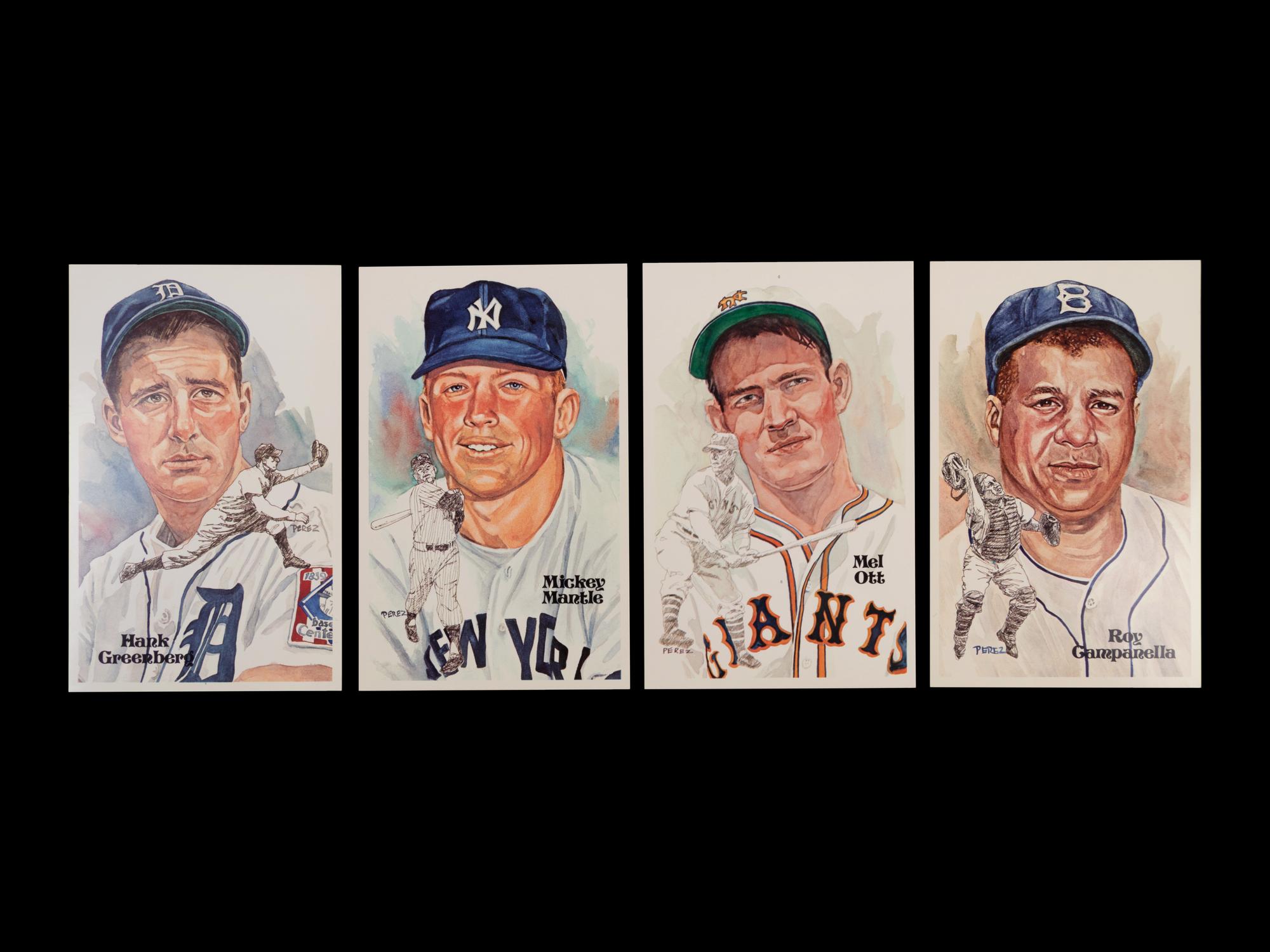 A Collection of 24 Legends of Baseball First Day of Issue Perez Steele Postcards,
