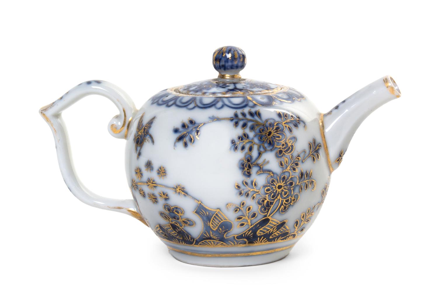 A Meissen Porcelain Diminutive Teapot, Height 2 7/8 inches.