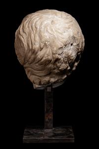 A Roman Marble Portrait Head of the Young Caracalla