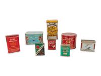 A Group of Tobacco Advertising Tins