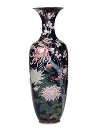 A Large Japanese Cloisonné Vase