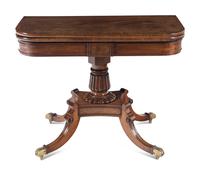 A Regency Mahogany Flip-Top Game Table
