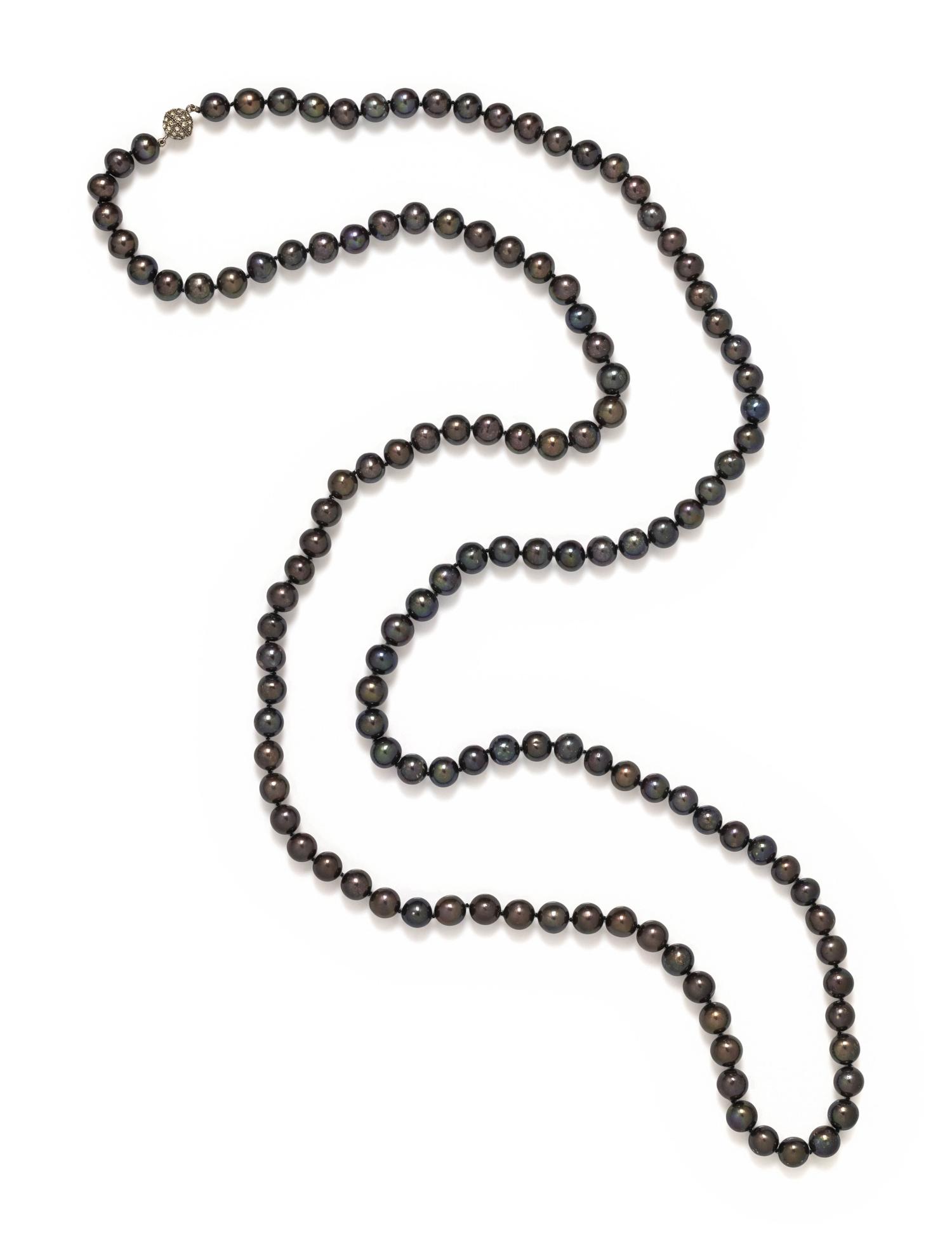 CULTURED BROWN PEARL NECKLACE