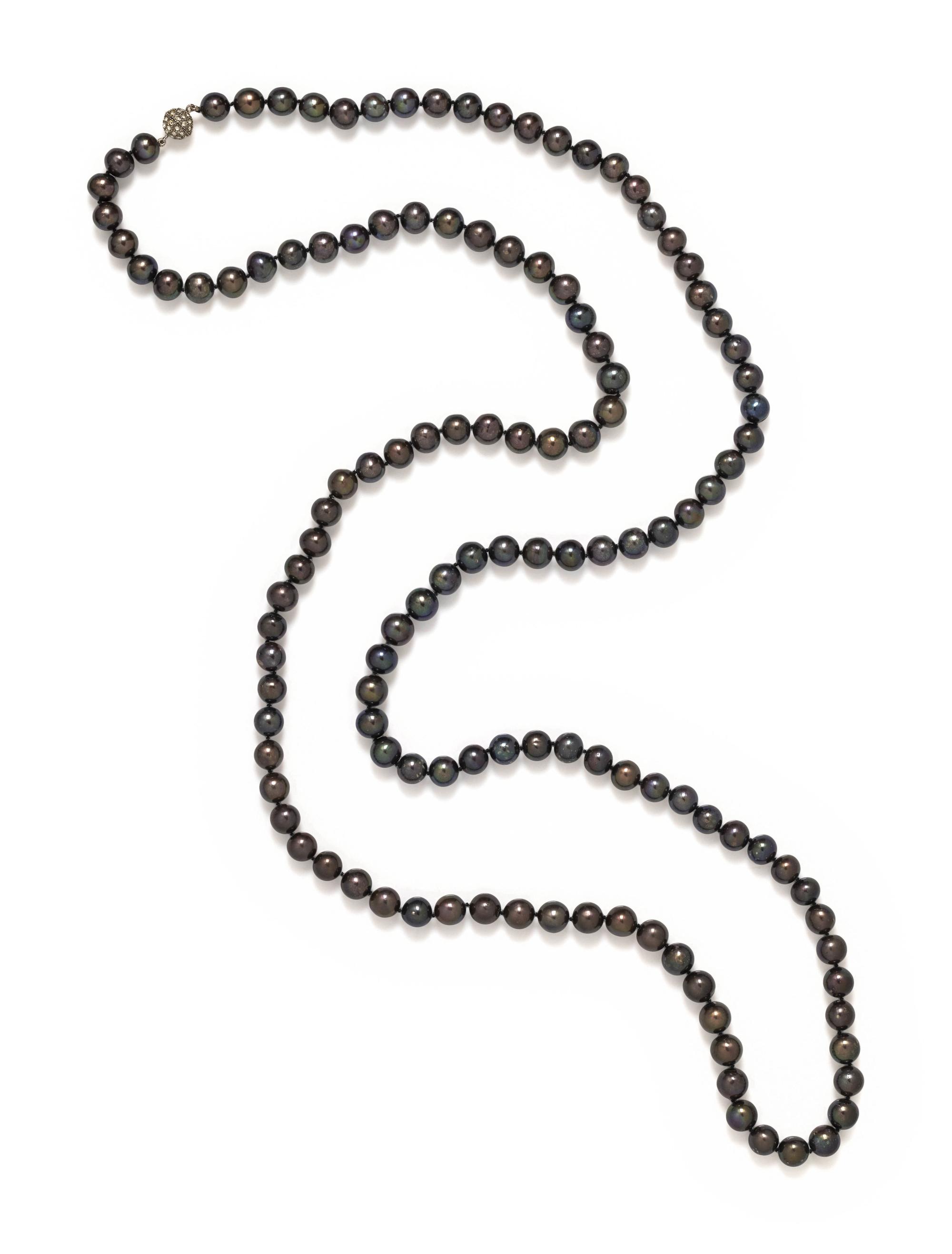 CULTURED BROWN PEARL NECKLACE