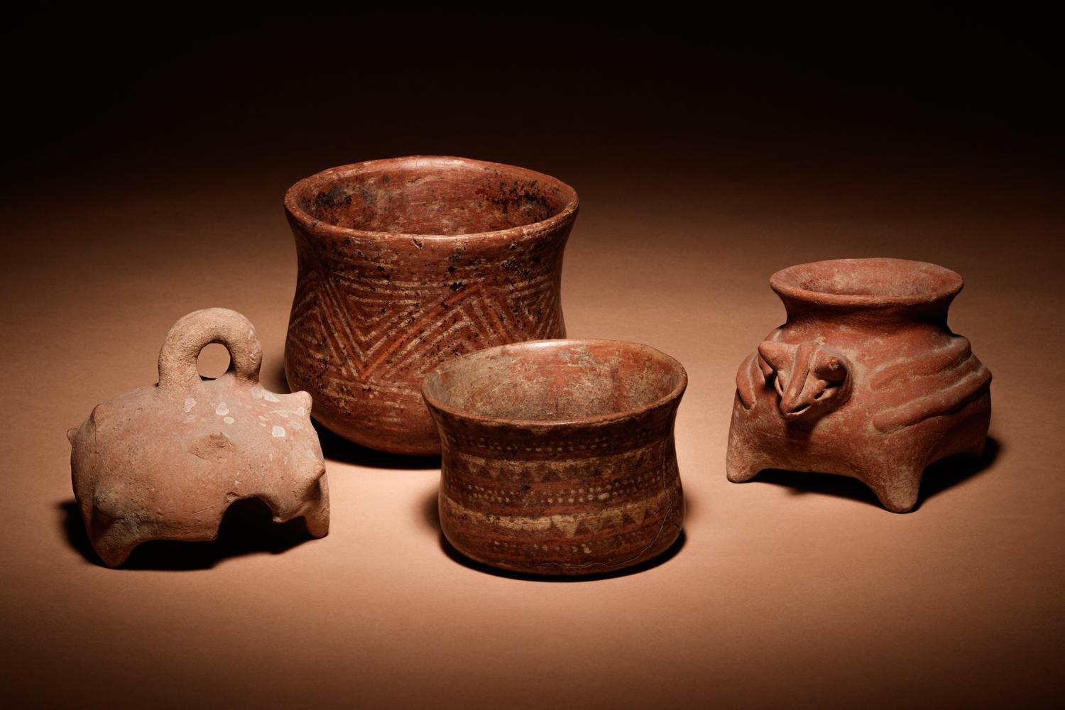 A Group of Four Pre-Columbian Terracotta Vessels
