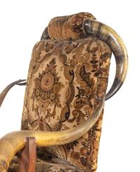 A Victorian Horn-Mounted Rocking Chair