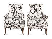A Pair of Louis Philippe Style Bergeres