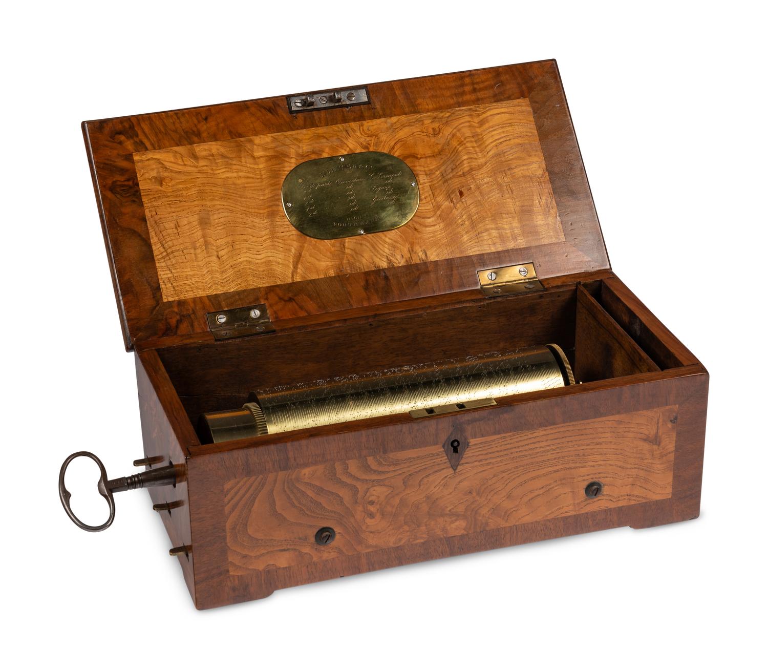 A Keywind Three Overture Music Box by François Lecoultre
