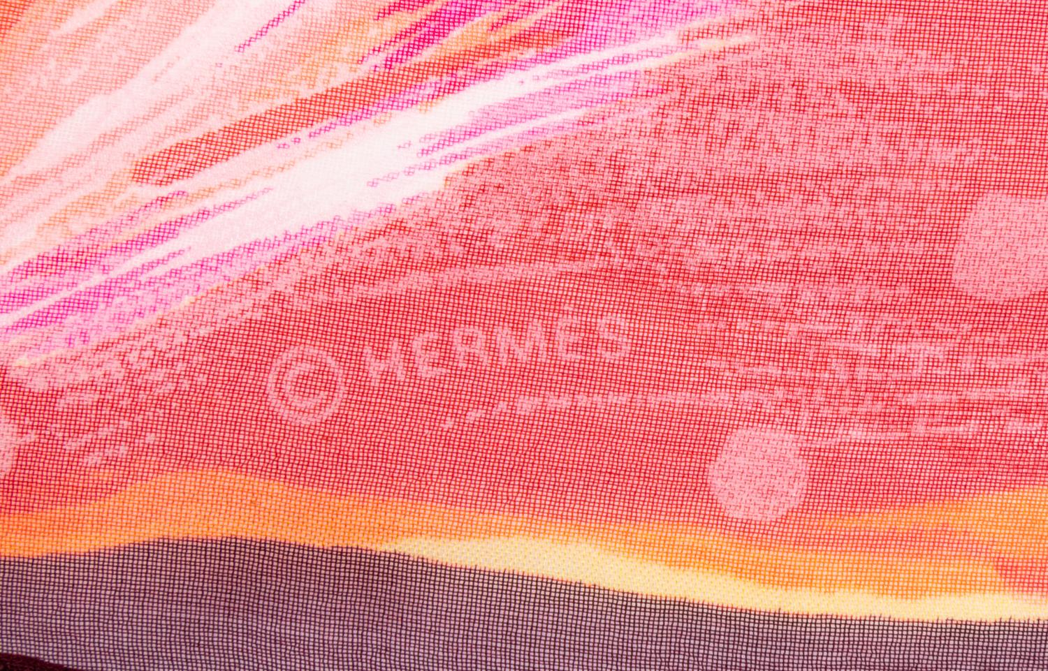 Three Hermès 90cm Silk Chiffon Scarves