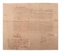 [SOUTH CAROLINA]. Document signed by jurist James L. Petigru (1789-1863), a Charleston Unionist.