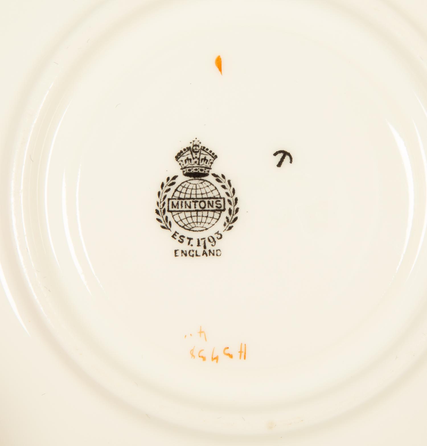 A Minton Porcelain Dinner Service