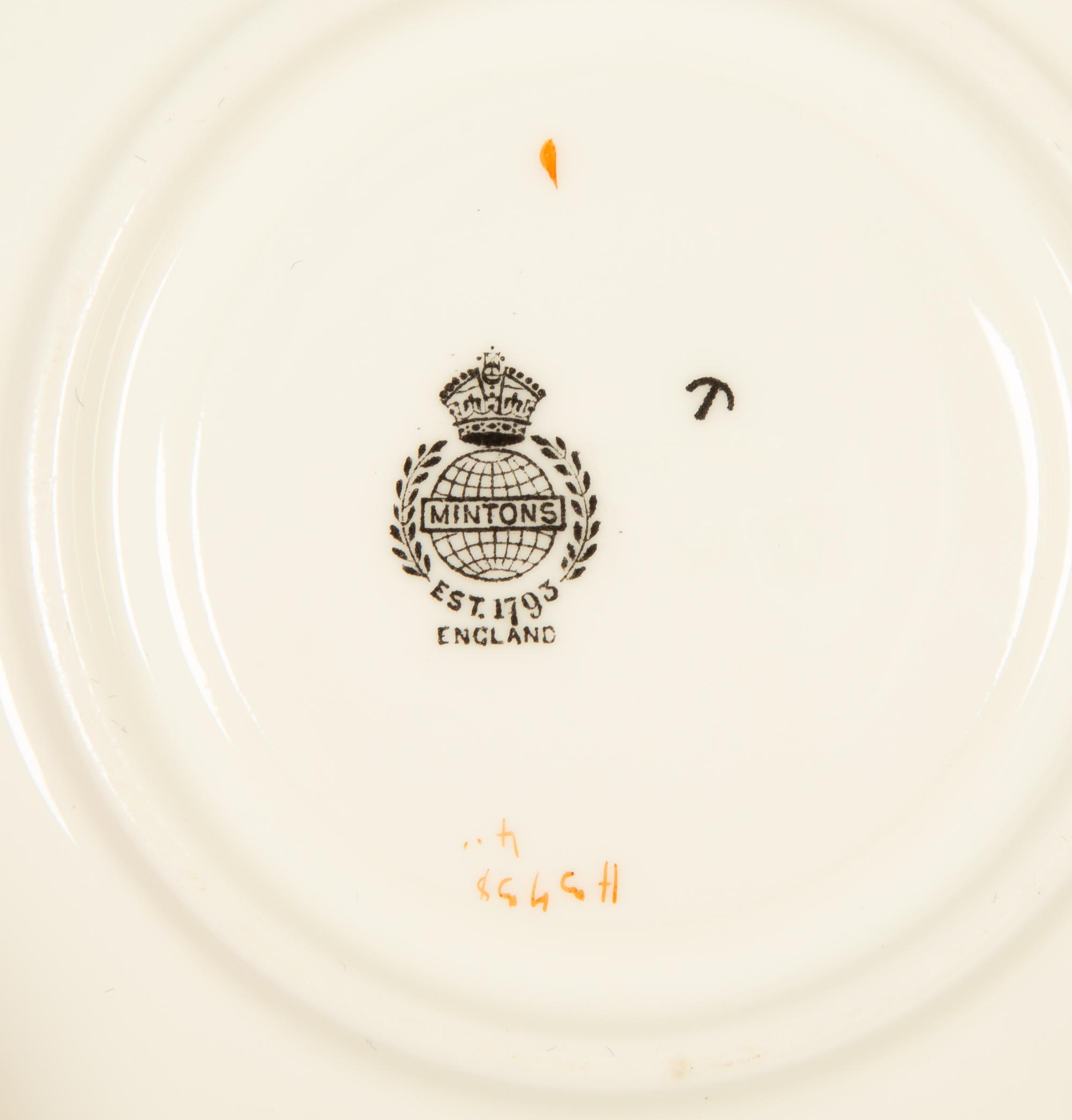 A Minton Porcelain Dinner Service