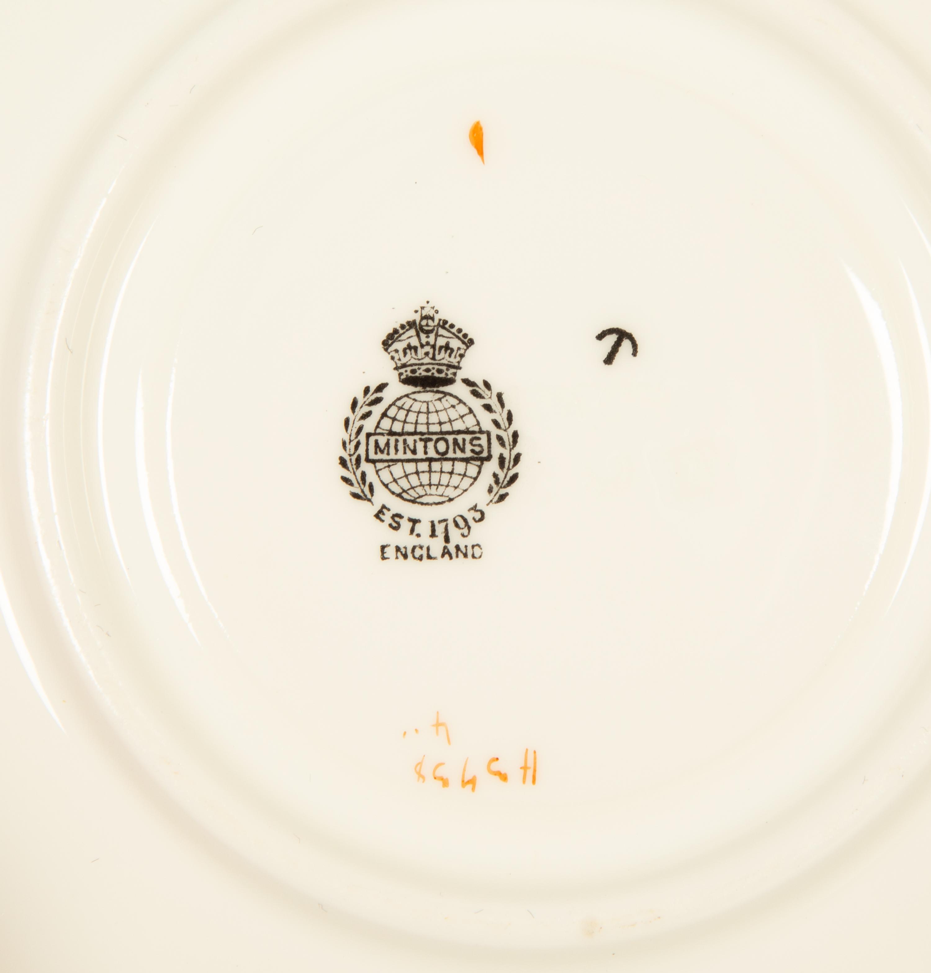 A Minton Porcelain Dinner Service