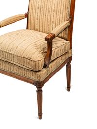 A Set of Four Louis XVI Beechwood Fauteuils