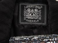 LIBERTINE, EMBELLISHED DISTRESSED SKULL BLAZER
