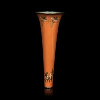 A Japanese Cloisonné Enamel Trumpet Vase, Mark of Ando Workshop, Stand Dated 1915 日本大正四年十二月一日製 安藤七寶花樽