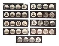 [SPANISH-AMERICAN WAR]. A group of milk glass, paperweights, glasses, and other souvenirs including items commemorating the Maine and Admiral Dewey, including: