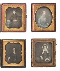 [EARLY PHOTOGRAPHY]. 32 sixth plate daguerreotype portraits of young to middle-aged women.