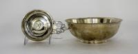 Two American Silver Table Articles, Various Makers, comprising a McAuliffe & Hadley, Boston, MA porringer with open work handle, the ba