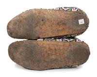 Cheyenne Beaded Hide Moccasins