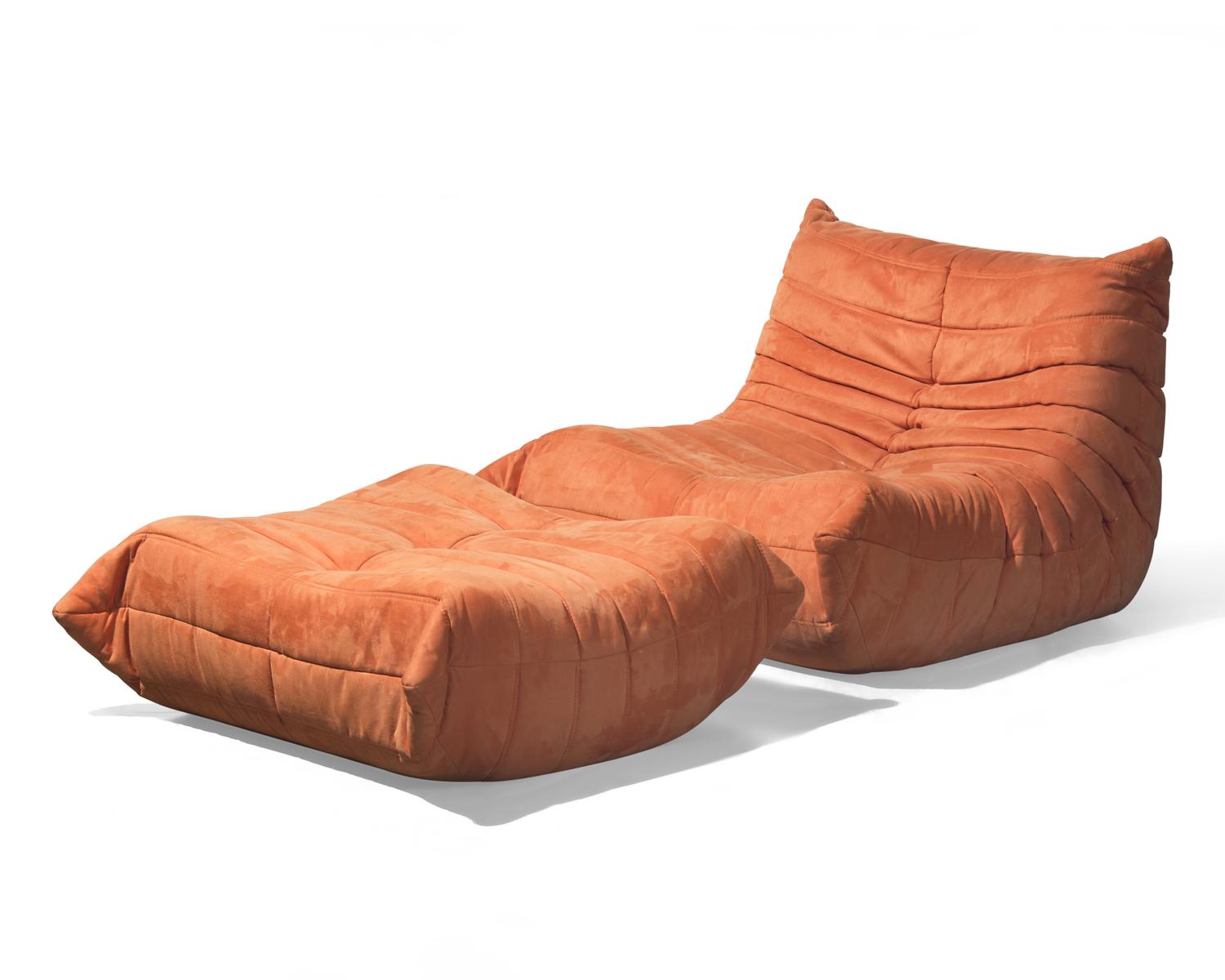 Togo Chair and Ottoman, designed 1973 Ligne Roset, France