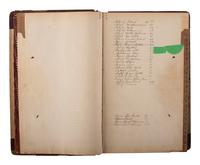 [NATIVE AMERICAN] -- [OKLAHOMA TERRITORY]. Manuscript ledger from trading post at Cloud Chief, Oklahoma Territory, with detailed purchase records for members of the Cheyenne and Arapaho Tribe, ca 1903-1904.