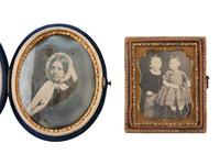 [EARLY PHOTOGRAPHY]. 18 assorted daguerreotypes incl. half plate examples by GERMON and WHITEHURST.