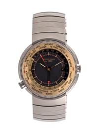 IWC for Porsche Design, Titanium and 18K Yellow Gold Ref. 3822 'World Time Alarm' Wristwatch
