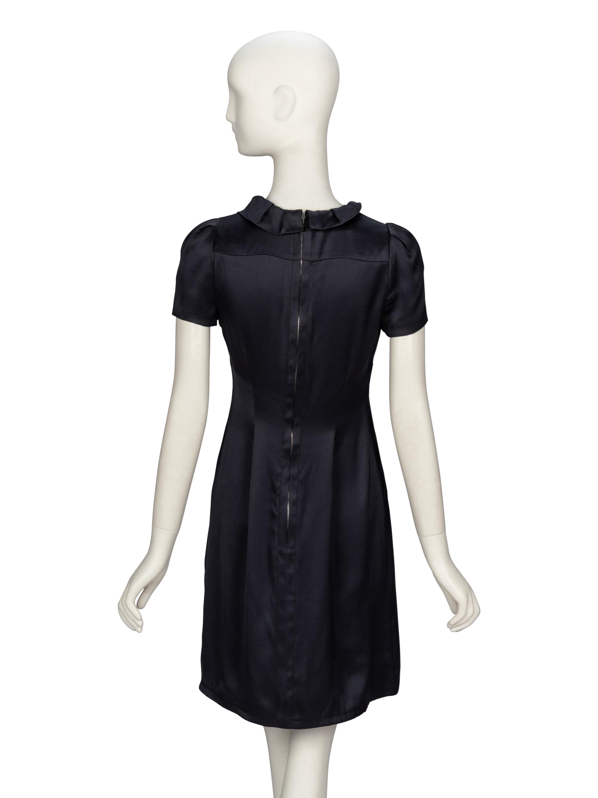 Prada, Deep Grey Satin Dress